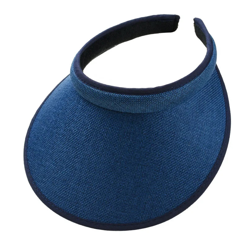 Wide Brim Sun Visor Hat – UV Protection for Outdoor Sports and Beach