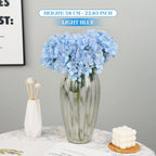 Silk Hydrangea Bouquet – 58cm Artificial Flowers for Wedding Home Decor
