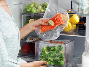 Embossed Vacuum Sealer Bags – Food Preservation Rolls for Sous Vide Cooking