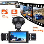 4-Channel Dash Cam – 360° WiFi Video Recorder for 24H Car Parking Surveillance