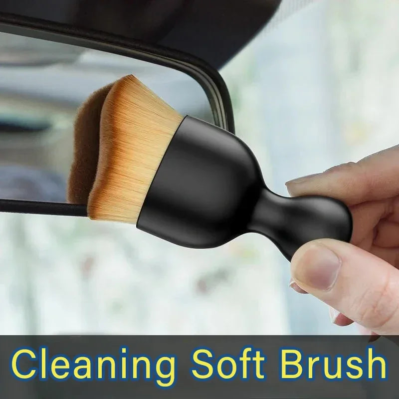 Soft Bristle Car Detailing Brush – Dust Cleaning Tool for Air Vents