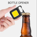 Mini COB Keychain Flashlight – Magnetic Rechargeable Light for Camping