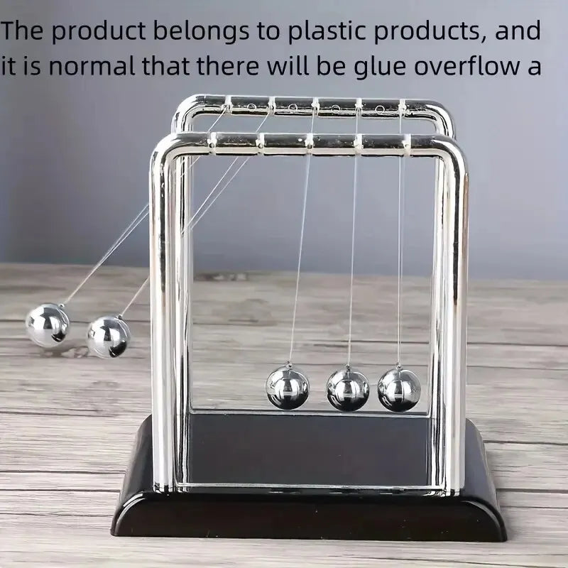 Newton's Cradle Steel Balance Balls – Physics Science Toy for Stress Relief