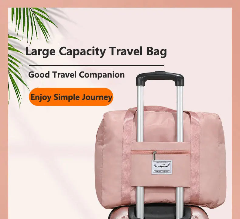 Foldable Travel Duffel Bag – Large Waterproof Carry-on for Airline Trips