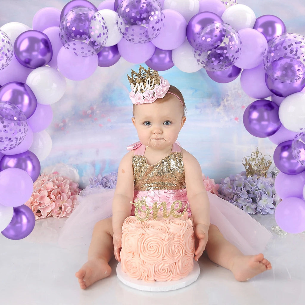 Metallic Pearl and Confetti Balloons – Decorative Latex Set for Party Events