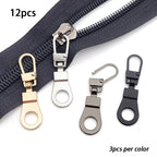 Detachable Metal Zipper Puller Kit – Replacement Repair Set for Sewing Craft