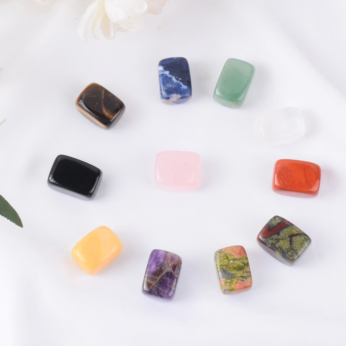 Natural Tumbled Chakra Stones – Reiki Healing Crystals for Home Decoration
