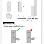Magnetic Door Stop – Heavy Duty Nail Free Bumper for Home Security