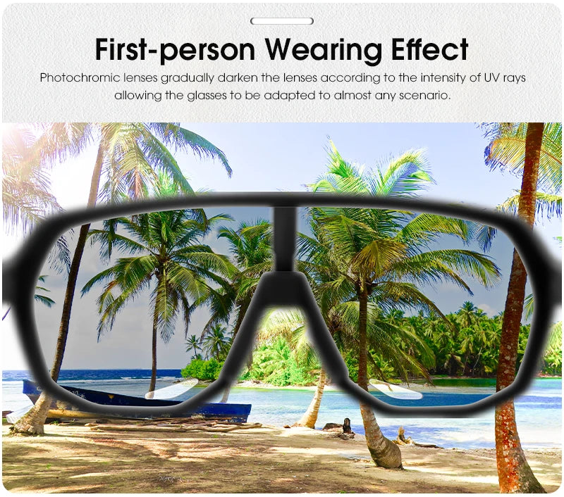 Photochromic Cycling Sunglasses – UV400 Protective Eyewear for MTB Sports