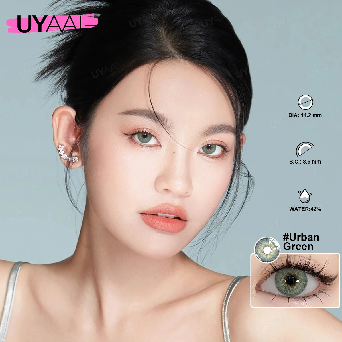 Color Contact Lenses – Natural 14.5mm Big Black and Brown Pupils for Beauty Makeup