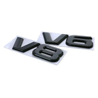 Metal V6 V8 Logo Emblem – Automotive Tailgate Fender Badge for Toyota