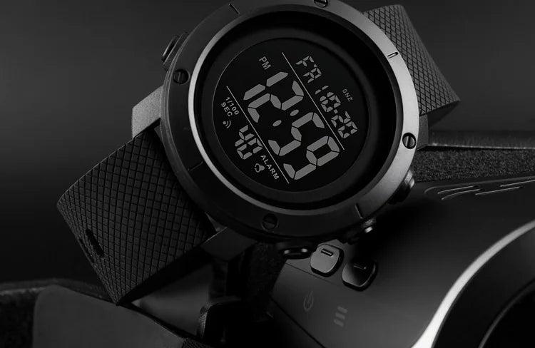 Digital Sports Watch – 5Bar Waterproof Alarm for Men Training