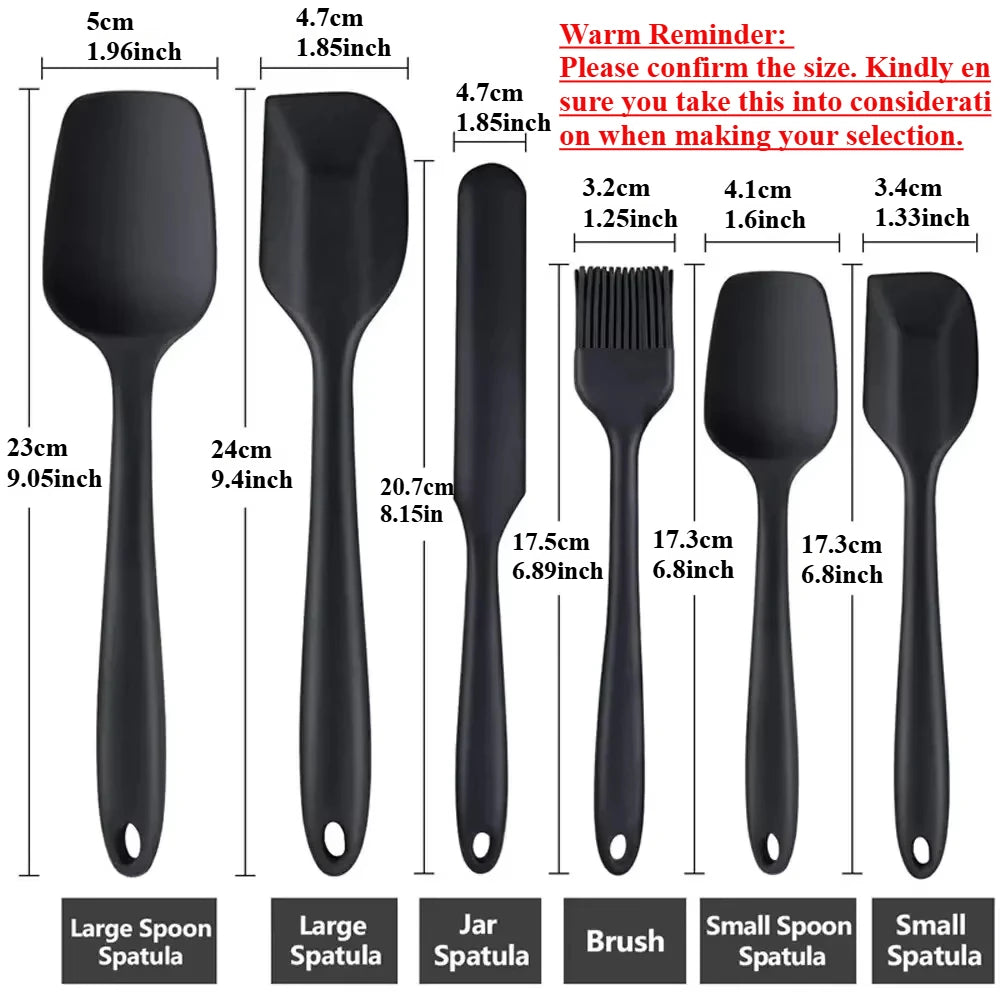 Silicone Spatula Set – Heat Resistant Non-Stick Tools for Baking and Cooking