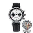 Sugess 1963 Mechanical Chronograph Watch – Sapphire Pilot Style for Men