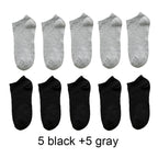 Breathable Cotton Ankle Socks – Solid Color Athletic Wear for Women