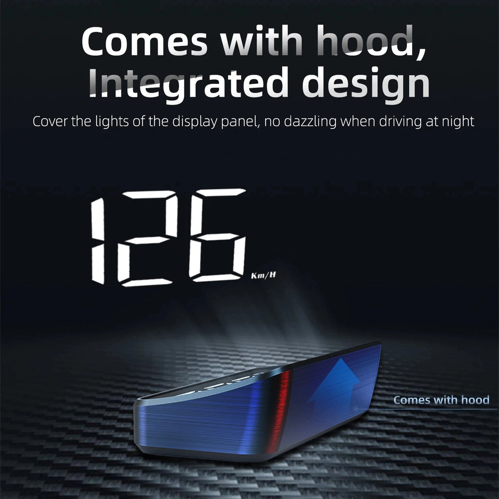 GPS Digital Head Up Display – Windshield Speedometer for Universal Auto