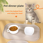 Silicone Cat Feeding Mat – Non-Slip Waterproof Tray for Pet Food Bowls
