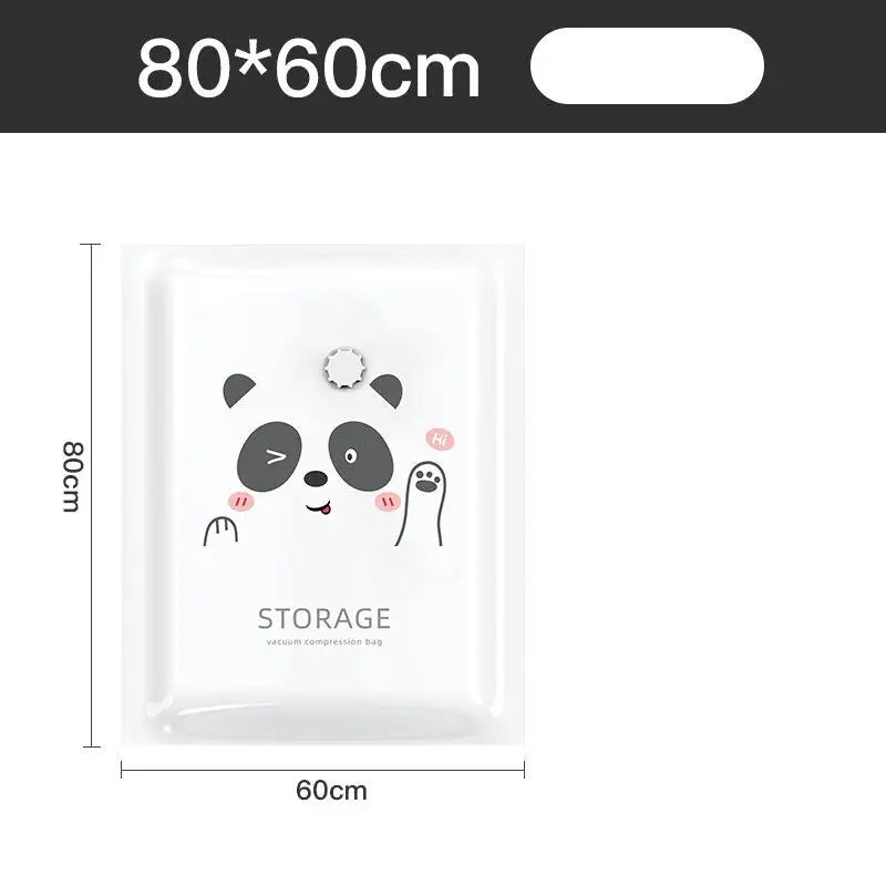 Vacuum Compression Storage Bags – Reusable Plastic Sealers for Travel Clothes