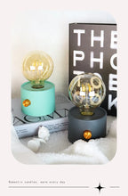 Retro LED Battery Powered Bulb Lamp – Portable Desktop Light for Bedroom Decor