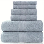Soft Cotton Bath Towel – Absorbent Solid Color Washcloth for Hotel Bathroom
