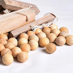 Natural Camphor Moth Repellent Balls – Wooden Cedar Pest Control for Wardrobe