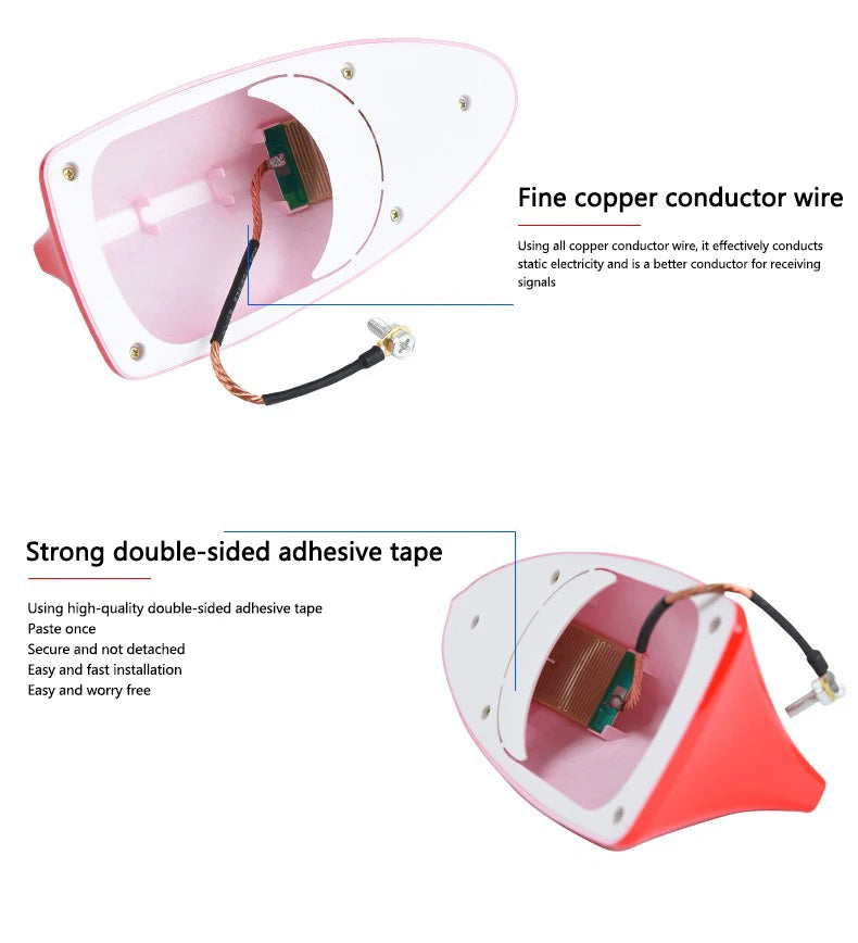 Shark Fin Roof Antenna – Signal Boosting Aerial for Peugeot Models
