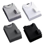 Thermal Fleece T-Shirt – Men's Long-Sleeved Velvet Padded Base Layer for Winter