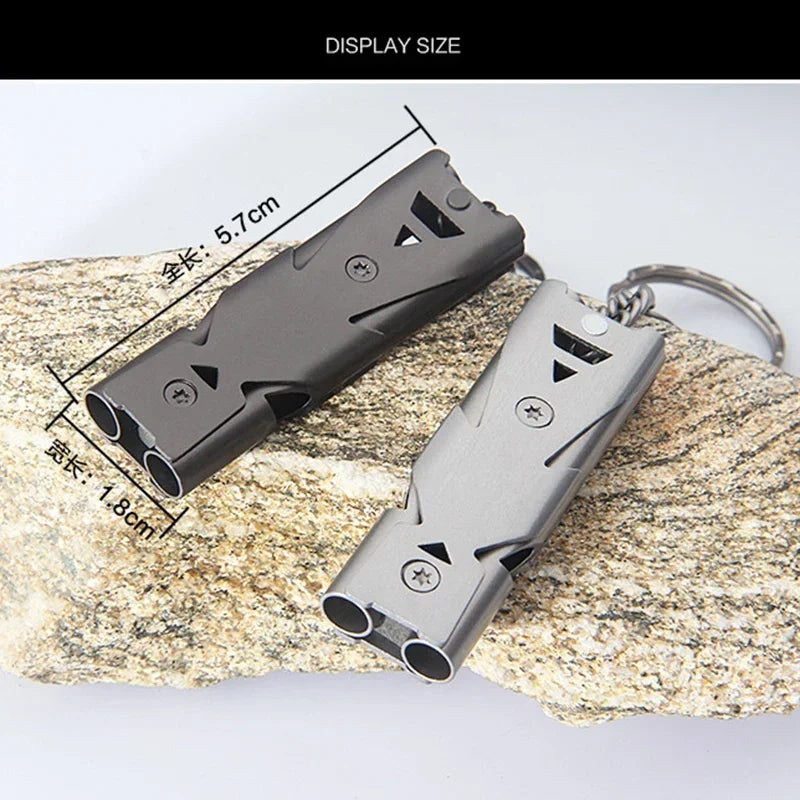 Emergency Survival Whistle – 180dB Aluminum Alloy for Outdoor Camping