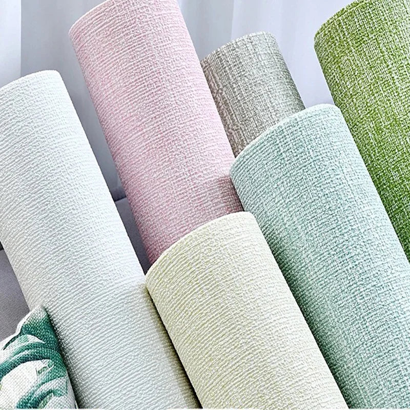 Self-Adhesive PVC Wallpaper – 50cm x 10m Thickened Waterproof Wall Renovation