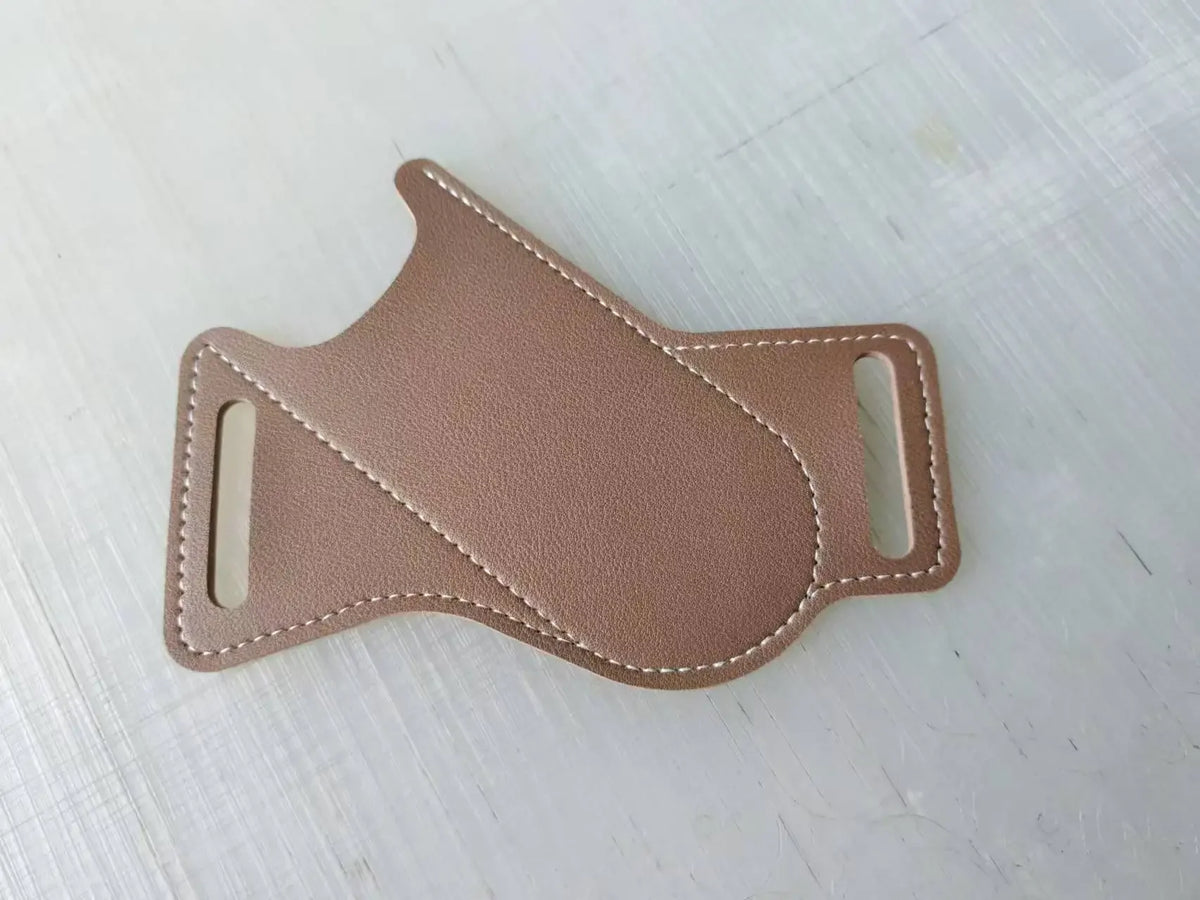 PU Leather Folding Knife Sheath – Anti-Scratch Belt Holder for Camping Tools