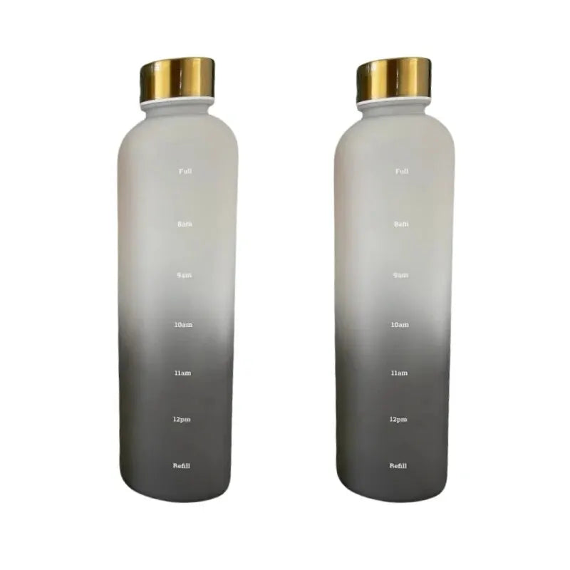 Motivational Frosted Water Bottle – 32oz Leakproof BPA Free for Fitness Gym