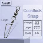 Ball Bearing Fishing Swivels – Stainless Steel Coastlock for Saltwater Angling