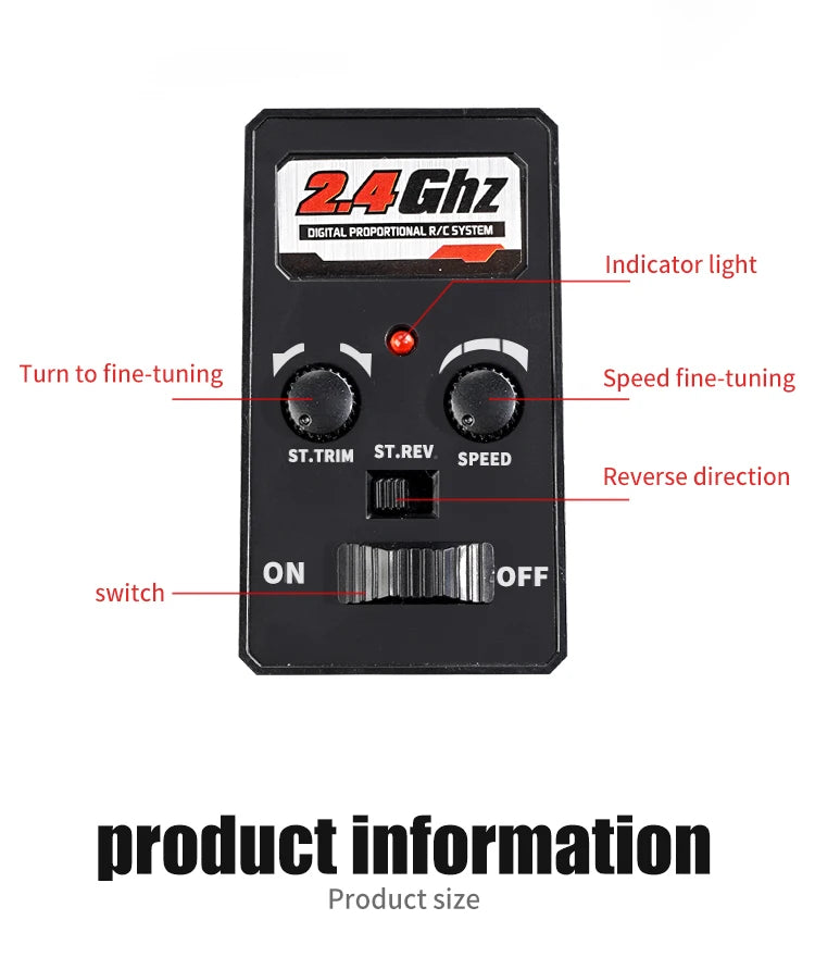 4WD Off-Road RC Monster Truck – 50km/h Remote Control for Adults and Kids