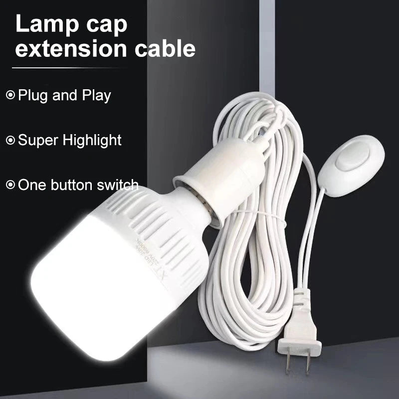 E27 Pendant Light Cord – Adjustable Hanging Socket for DIY Lighting Fixtures