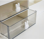 Transparent Cosmetic Organizer – Desktop Storage Drawers for Office Desks