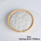 Beige ABS Imitation Pearl Beads – 3-20mm Round Spacer for Jewelry DIY Crafting