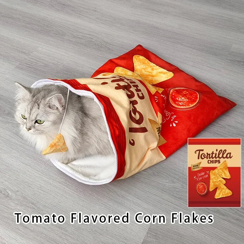Collapsible Halloween Cat Tunnel – Gourmet Pattern Interactive Pet Toy