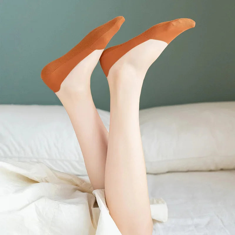 Cotton Invisible Low Cut Socks – Breathable Non-slip Liners for Casual Wear