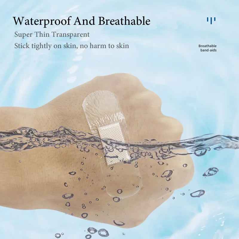Adhesive Wound Bandages – Transparent Anti-Bacteria Plasters for First Aid