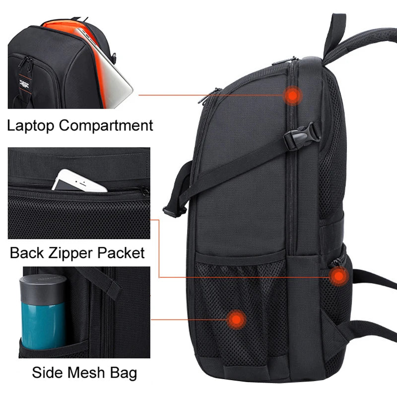 Waterproof Camera Backpack – Large Capacity DSLR Bag for Outdoor Photography