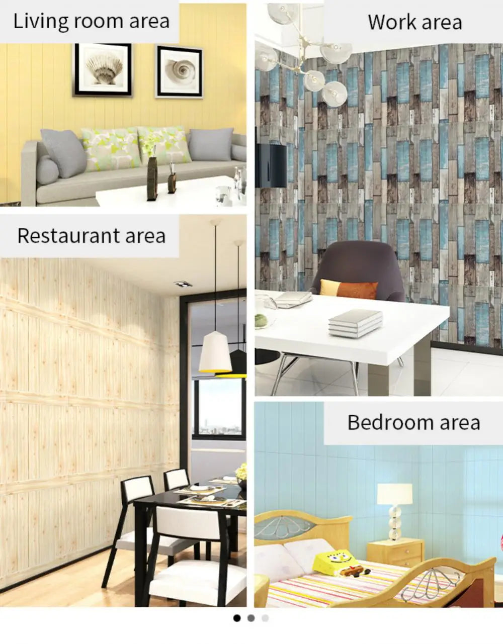 3D Wood Grain Foam Wall Tiles – Self-Adhesive Wallpaper for Home Decor