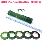 Floral Stem Wire and Tape – DIY Handmade Material for Bouquet Arranging