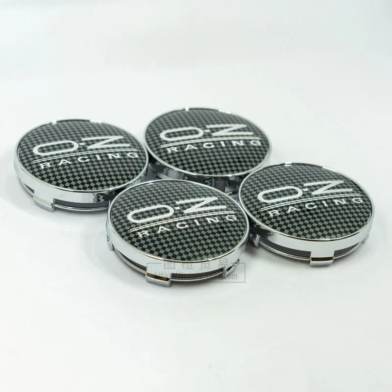 60mm OZ Racing Wheel Center Caps – Adhesive Emblem Badges for Car Styling