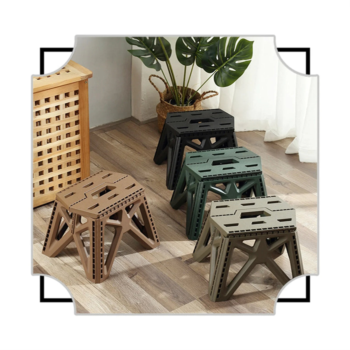 Portable Folding Stool – High Load Bearing Chair for Camping and Fishing
