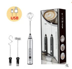 Portable Electric Milk Frother – Handheld USB Whisk for Coffee and Cappuccino