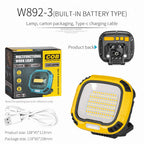 Rechargeable LED Spotlight Lantern – Magnetic Work Light for Outdoor Camping