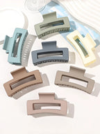 Matte Square Hair Claw Clips – Non-slip 3.4 inch Accessories for Thick Hair