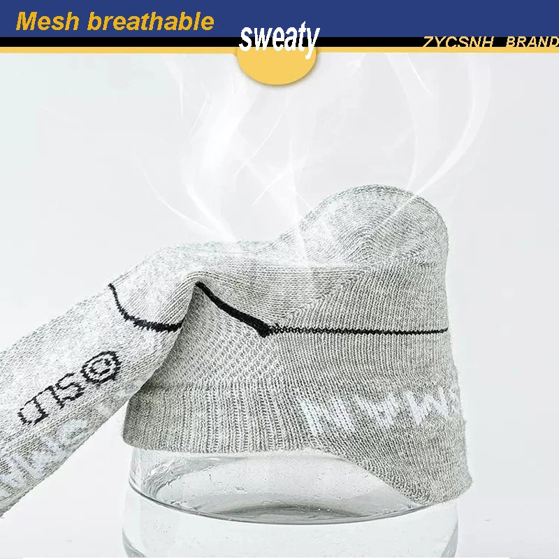 Breathable Cotton Ankle Socks – Lightweight Athletic Footwear for Summer Sports