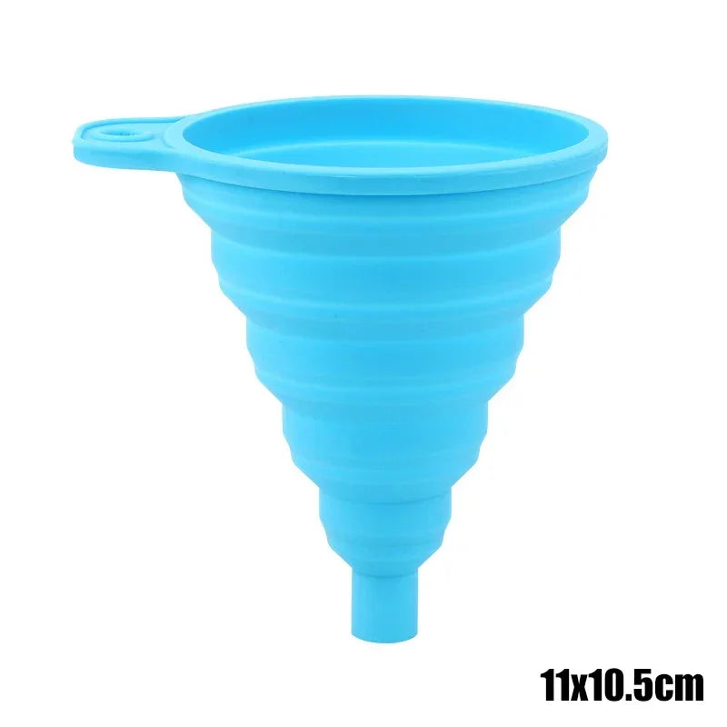 Foldable Silicone Engine Funnel – Portable Liquid Tool for Oil Changes