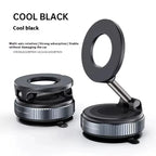 Magnetic Foldable Phone Holder – 360 Adjustable Vacuum Mount for Car and Desk